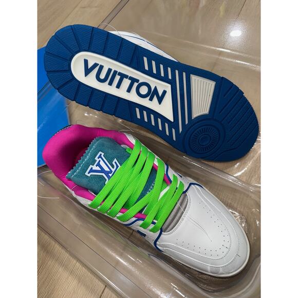 Louis Vuitton NYC Soho Pop Up Exclusive Blue White Trainer Sneaker UK 9 US 10 11 - Picture 16 of 16